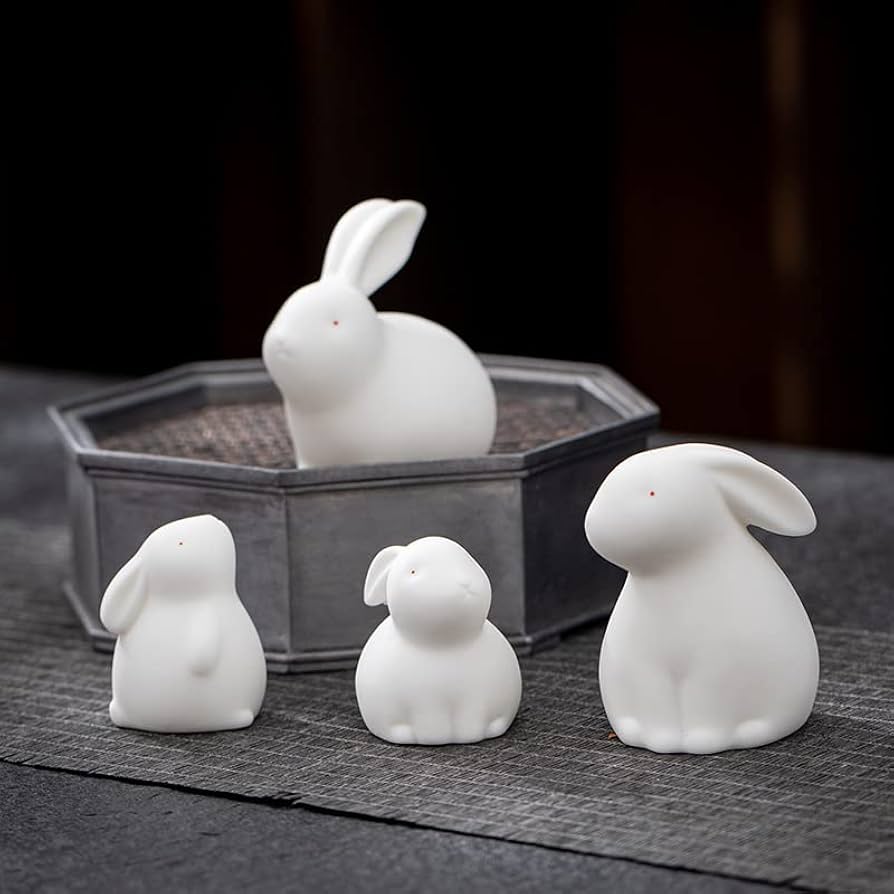 フッチェンロイター うさぎ 置物 フィギュリン 陶器 フィギュア 共箱と栞つき フッチェンロイター うさぎ 置物 フィギュリン 陶器 フィギュア